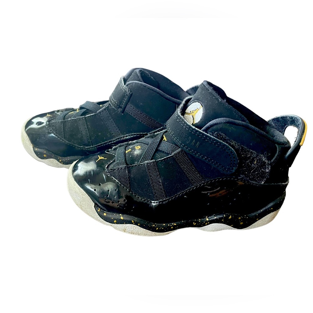 jordan 6 rings black/metallic 32420-007 toddler size 9c